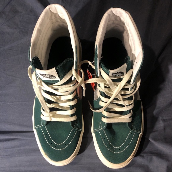 Vans Other - Green and White High top Vans